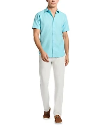 Odyssey Printed Short Sleeve Button Front Shirt