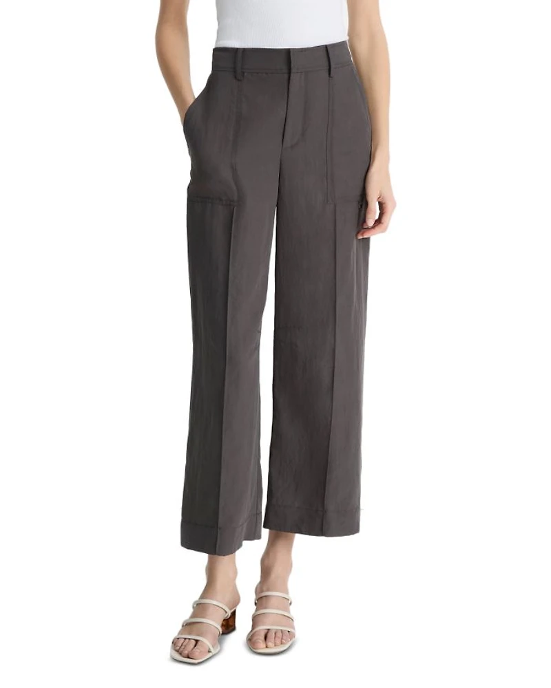 Low Rise Mixed Media Pants