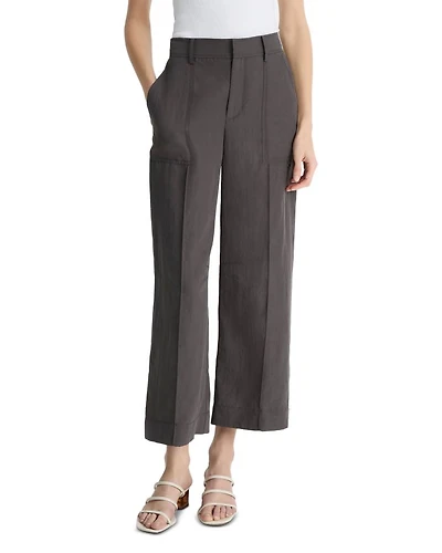 Low Rise Mixed Media Pants