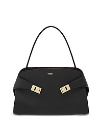 Ferragamo Hug Soft Black Leather Handbag