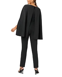 Knit Crepe Cape Jumpsuit