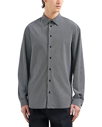 Emporio Armani Regular Fit Micro Polka Dot Sport Shirt