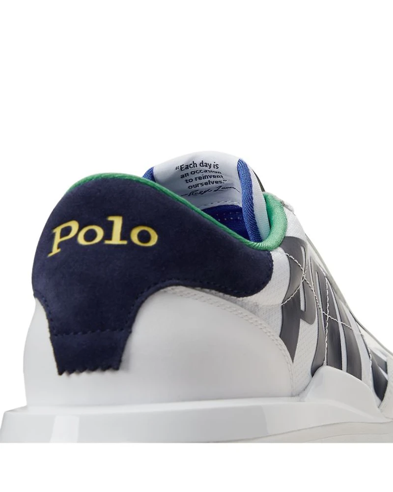 Men's Train 89 Logo Leather & Oxford Sneaker