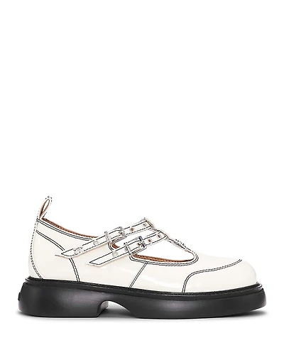 Ganni Women's Everyday Butterfly Mary Jane Shoes