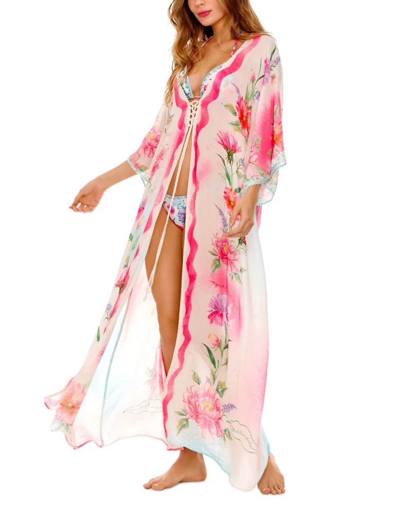 Selma Chroma Floral Cover-Up Tunic