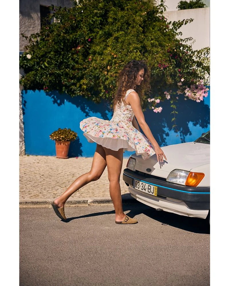Kristen Meraki Floral Mini Dress