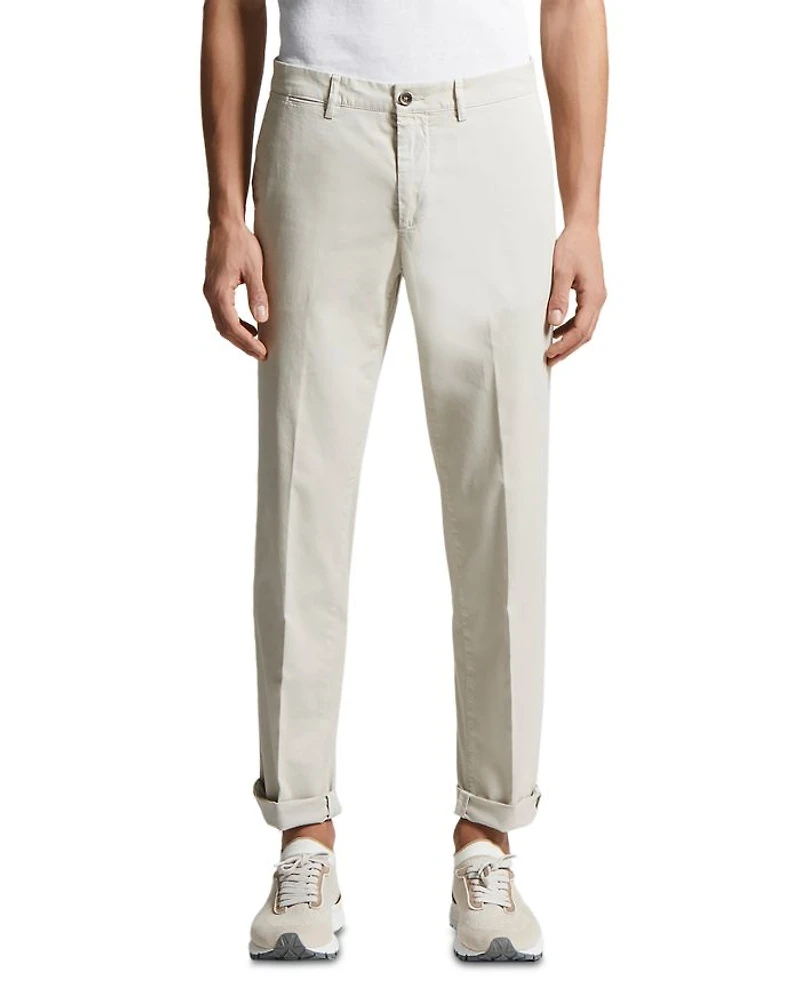 Garment Dyed Trousers Dunes Silver