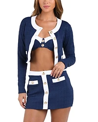 Coco Color Blocked Skirt Cover Up