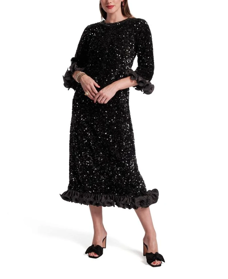 Plaza Sequin Midi Dress