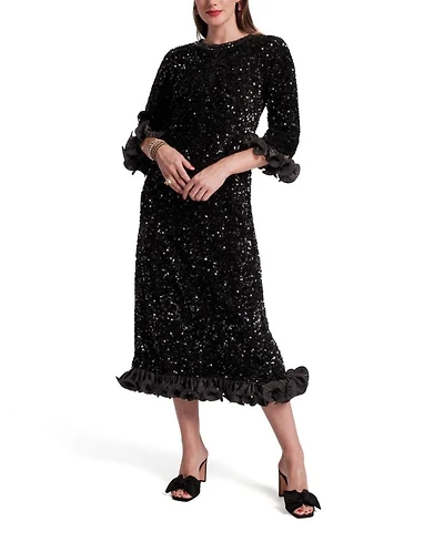 Plaza Sequin Midi Dress