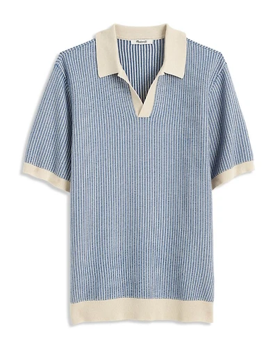 Tonal Stitch Jersey Collar Polo Shirt