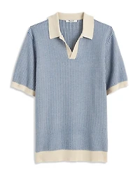 Tonal Stitch Jersey Collar Polo Shirt