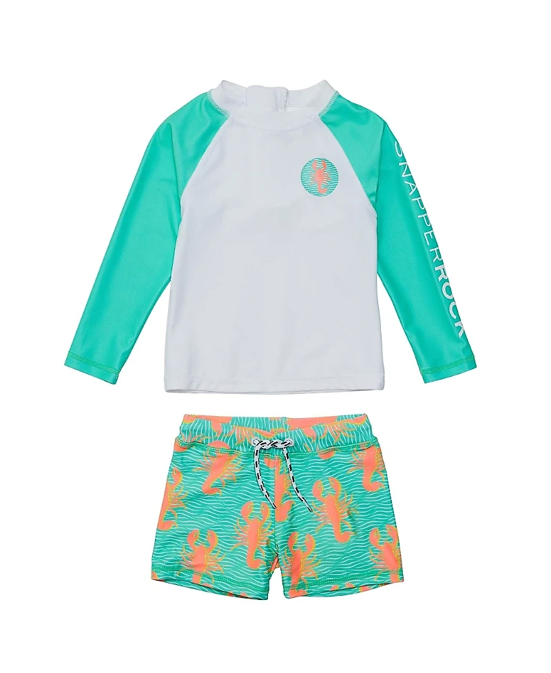 Snapper Rock Ocean Clawed Long Sleeve Set - Little Kid