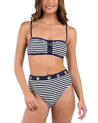 Sail Bandeau Bikini Top