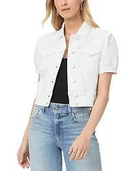 Paige Kendra Puff Sleeve Denim Jacket