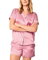 Loved Lines Silk Classic Short Set