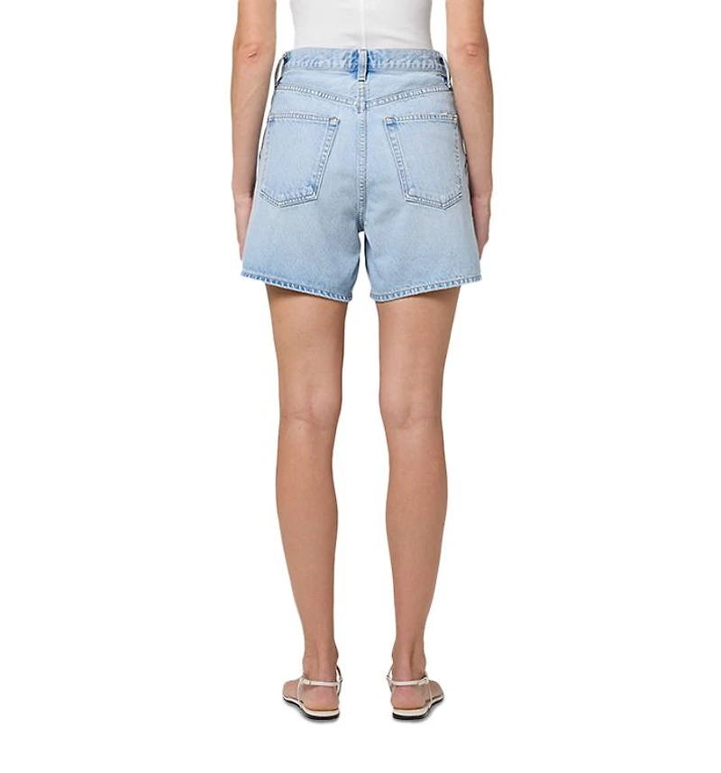V Waist Mid Rise Denim Shorts Backbeat