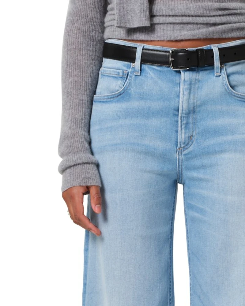 Lyra High Rise Wide Leg Crop Jeans Belmont
