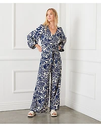 Blouson Sleeve Tie Front Top