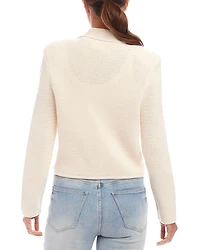 Button Up Blazer Sweater