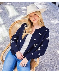 Embellished Cardigan Sweater