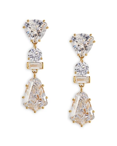 Luxor Kite Cubic Zirconia Drop Earrings