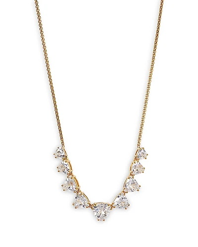 Nadri Luxor Trillion Cubic Zirconia Frontal Necklace, 16-18