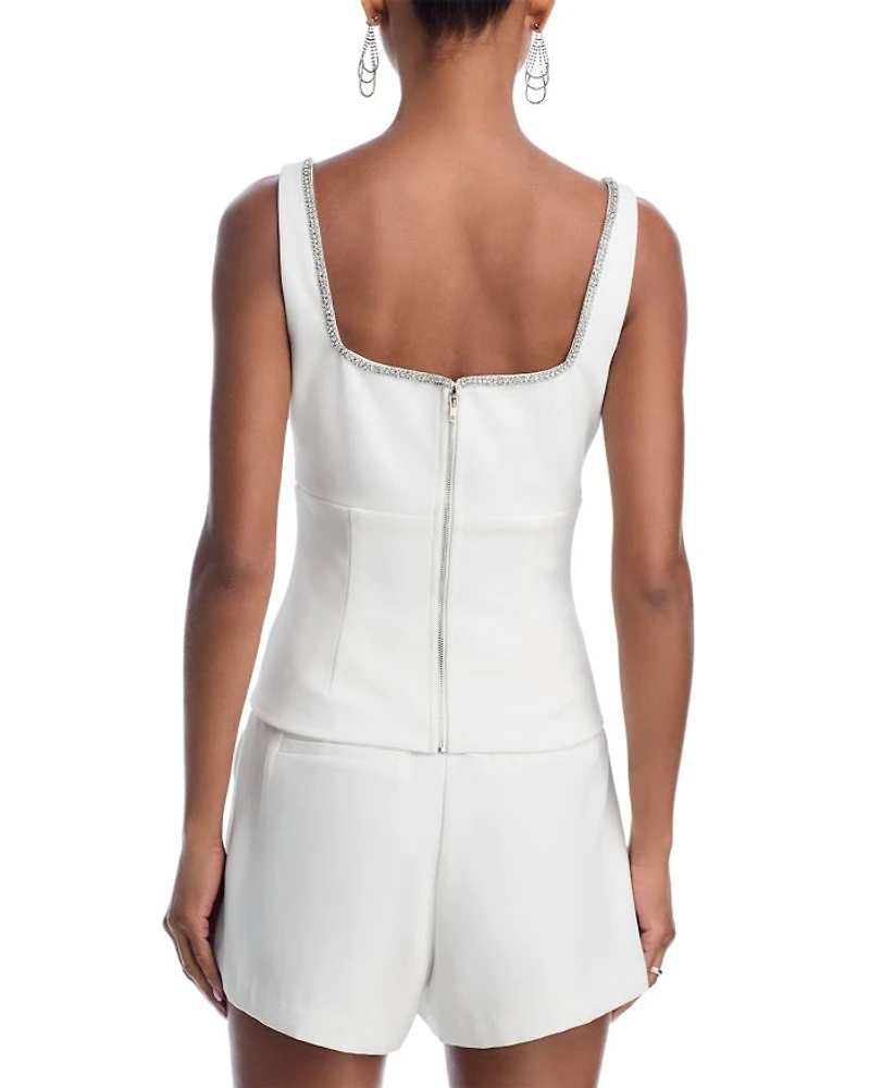 Crystal Trim Top - Exclusive