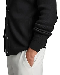 Saint Long Sleeve Fine Rib Button Up Cardigan