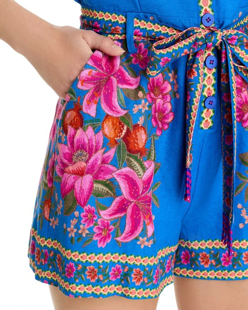 Summer Fruit Scarf Romper - Exclusive
