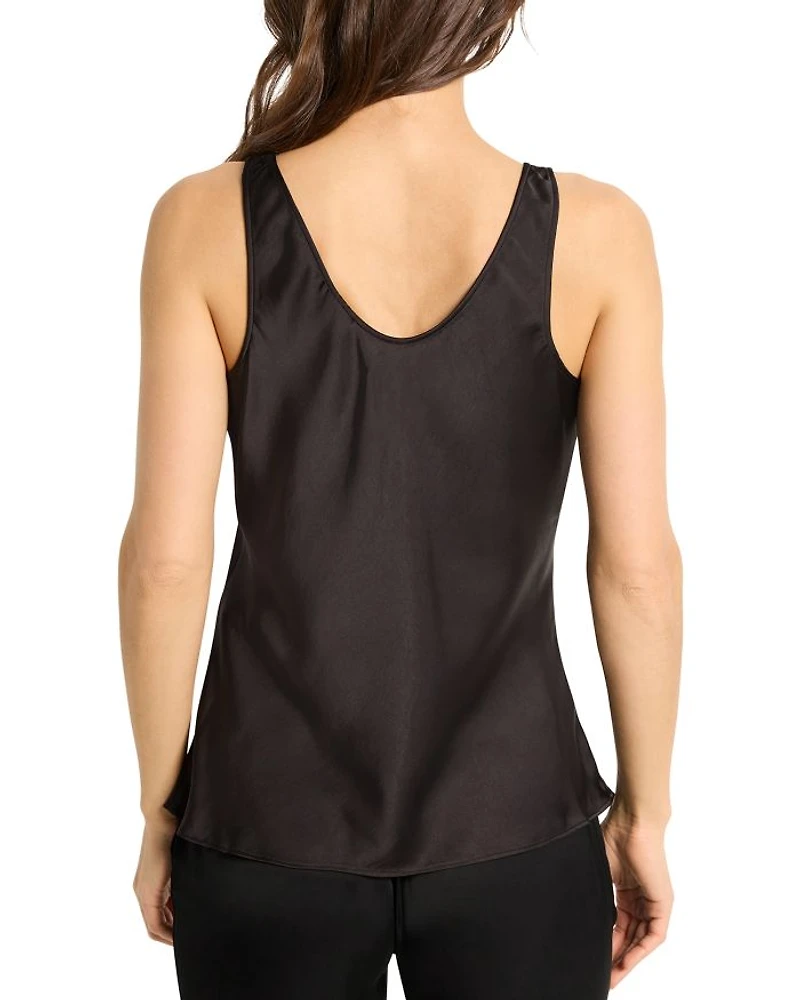 Day Gloss Woven Scoop Tank