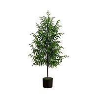 Nearly Natural 4' Artificial Norfolk Pine Tree