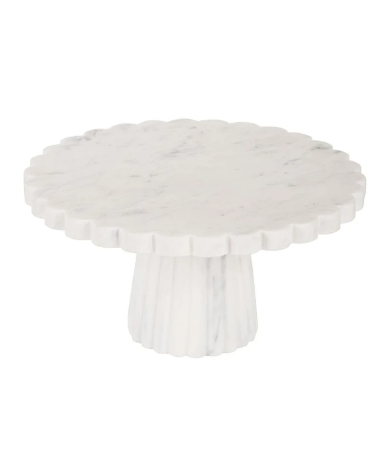Bobby White Marble Cake Stand