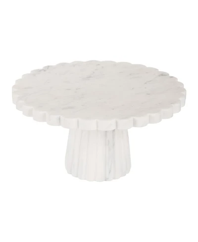 Bobby White Marble Cake Stand