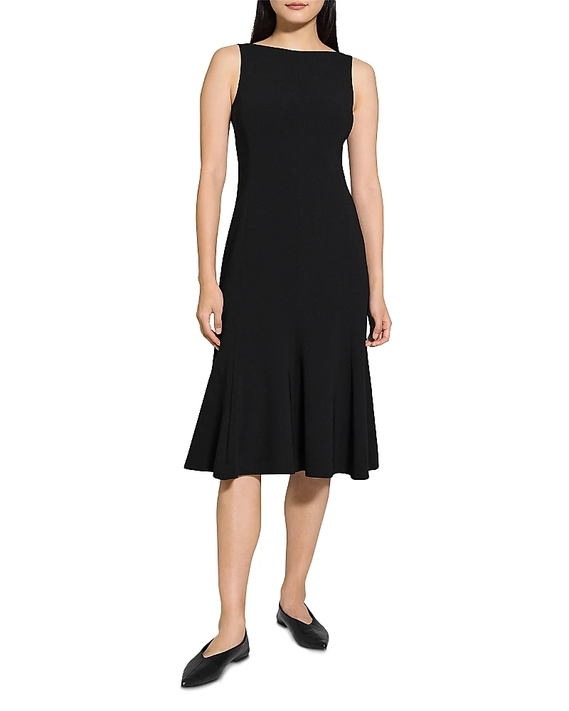Theory Crepe Midi Dress