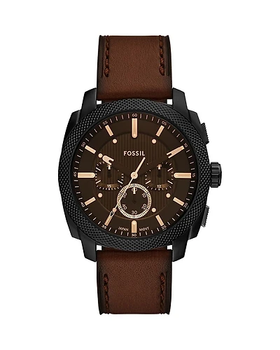 Fossil Machine Chronograph Brown Leather Watch