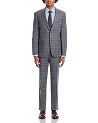 New York Plaid Regular Fit Suit