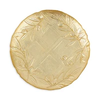 Moon Glass Olive Salad Plate