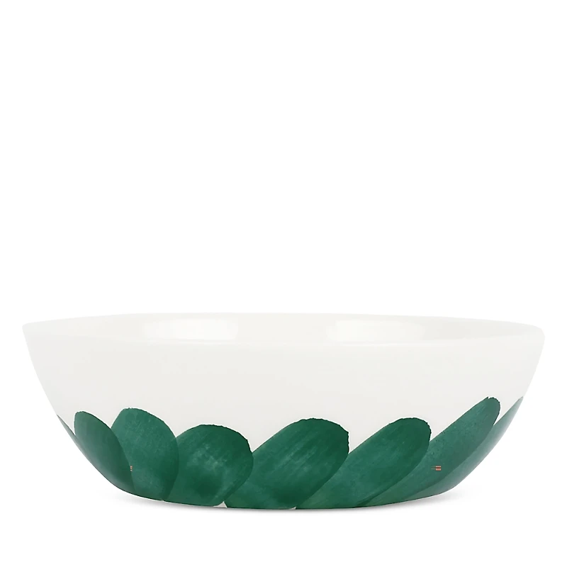 Vietri Lisbon Green Brushstroke Cereal Bowl