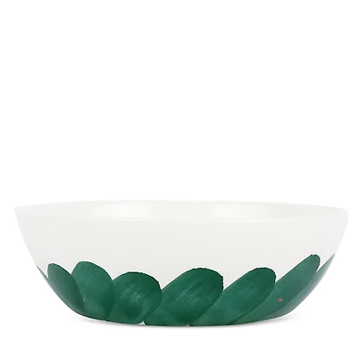 Vietri Lisbon Green Brushstroke Cereal Bowl