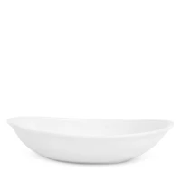 Vietri Aria White Oval Shallow Bowl