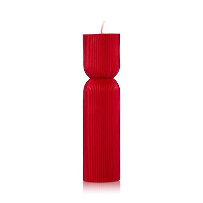 Joso Tall Ridged Candle, 17 oz.