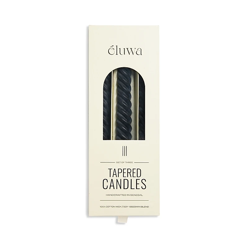 Eluwa Studio Molua Tapered Swirl Candles