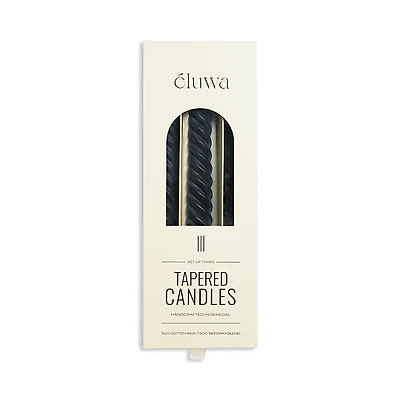 Eluwa Studio Molua Tapered Swirl Candles