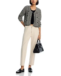 The Court Crewneck Cardigan Sweater