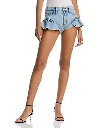 The Ruffle Bloomer Denim Shorts