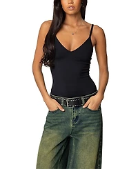 Edikted Teaghan Triangle Fitted Bodysuit