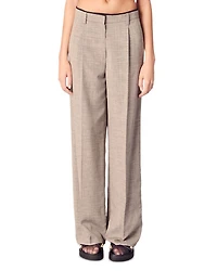 Straight Leg Suit Pants