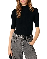 Maje Rib Knit Top