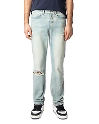 Zadig & Voltaire John Distressed Straight Fit Jeans